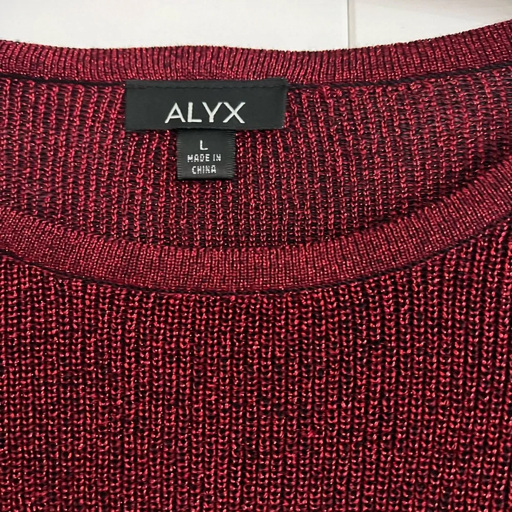 Alyx Burgundy Knit Sweater - Picture 2 of 3
